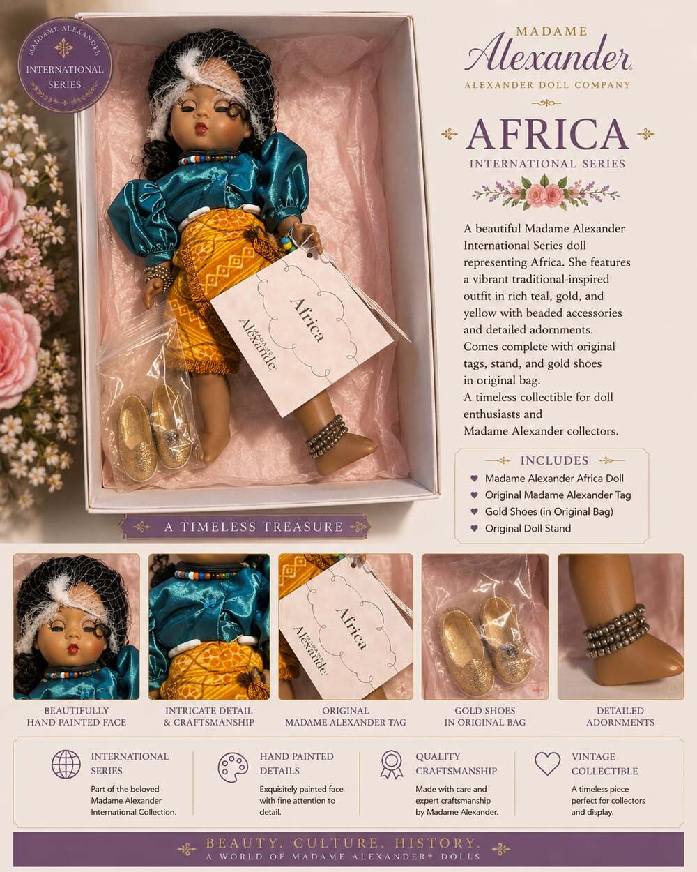 Madame Alexander International Series Africa Doll 50445